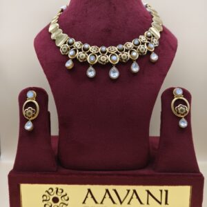 Royal Gleam Floral CZ Necklace Set