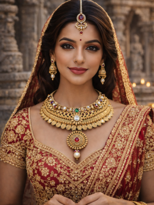 Royal Bridal Gold Necklace Set